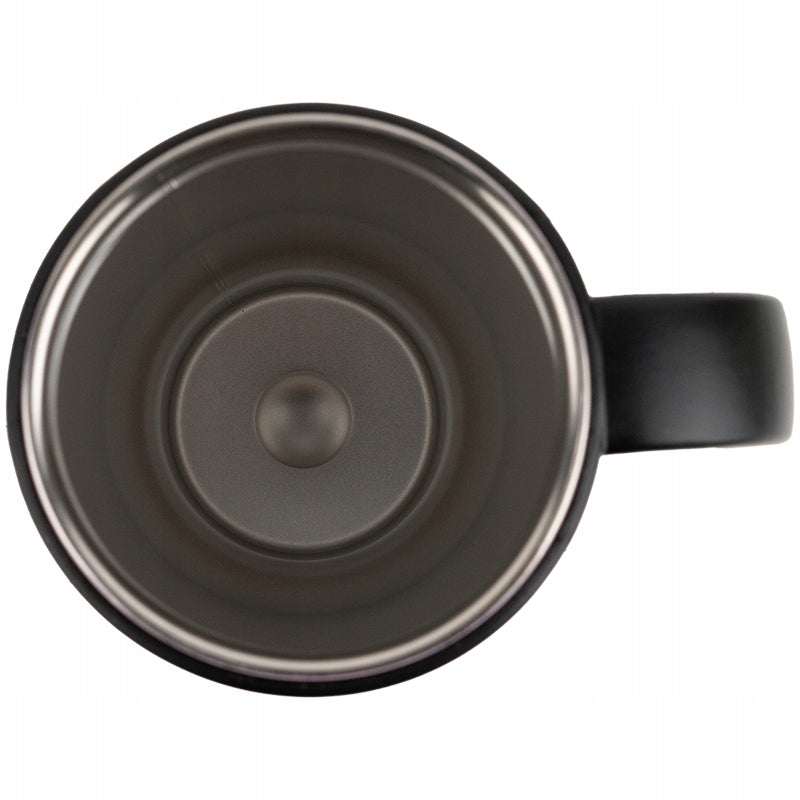 Kubek termiczny stalowy – widok na gładkie wnętrze wykonane z bezpiecznej stali SS 304.