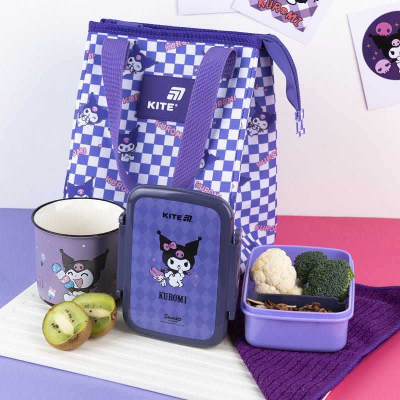 Śniadaniówka z przegródkami do szkoły 420ml Kuromi Kite