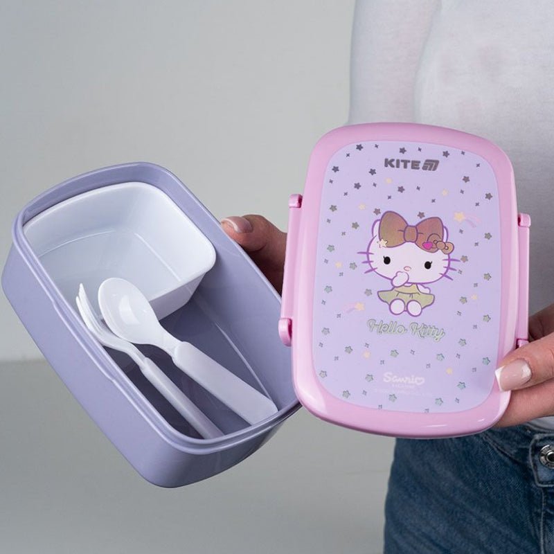 Lunchbox Śniadaniówka ze Sztućcami 750 ml Hello Kitty