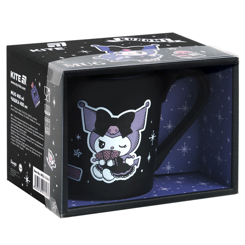 Kubek ceramiczny Kuromi 400 ml czarny Kite