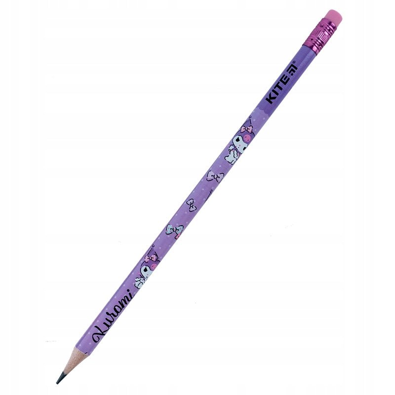 Linijka, ołówek i długopis Kuromi Kite w zestawie