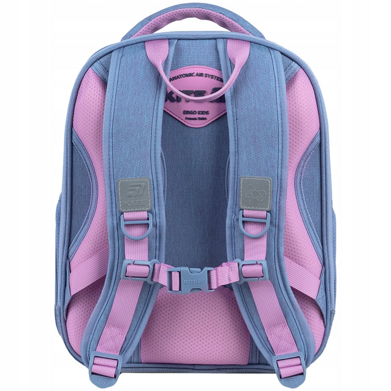 Tornister Hello Kitty Kite – widok z tyłu z systemem pleców Ergo Kids