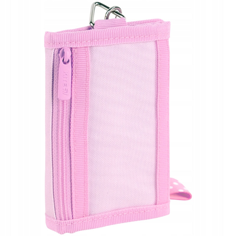 Widok portfela szkolnego Kite My Melody od tyłu z siatkowaną kieszonką.