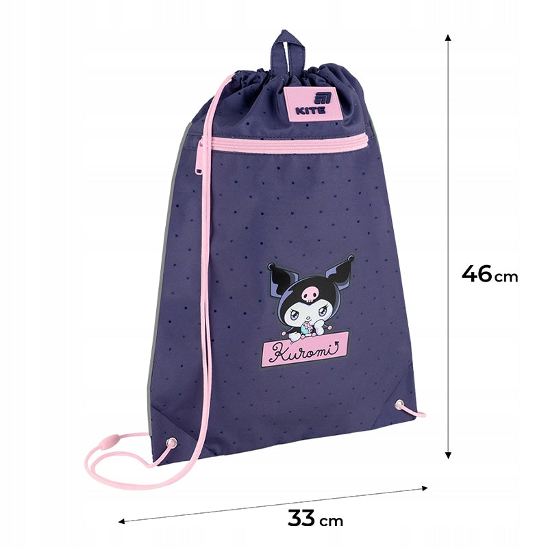 Pojemny worek Kite na buty i strój z licencją Kuromi.
