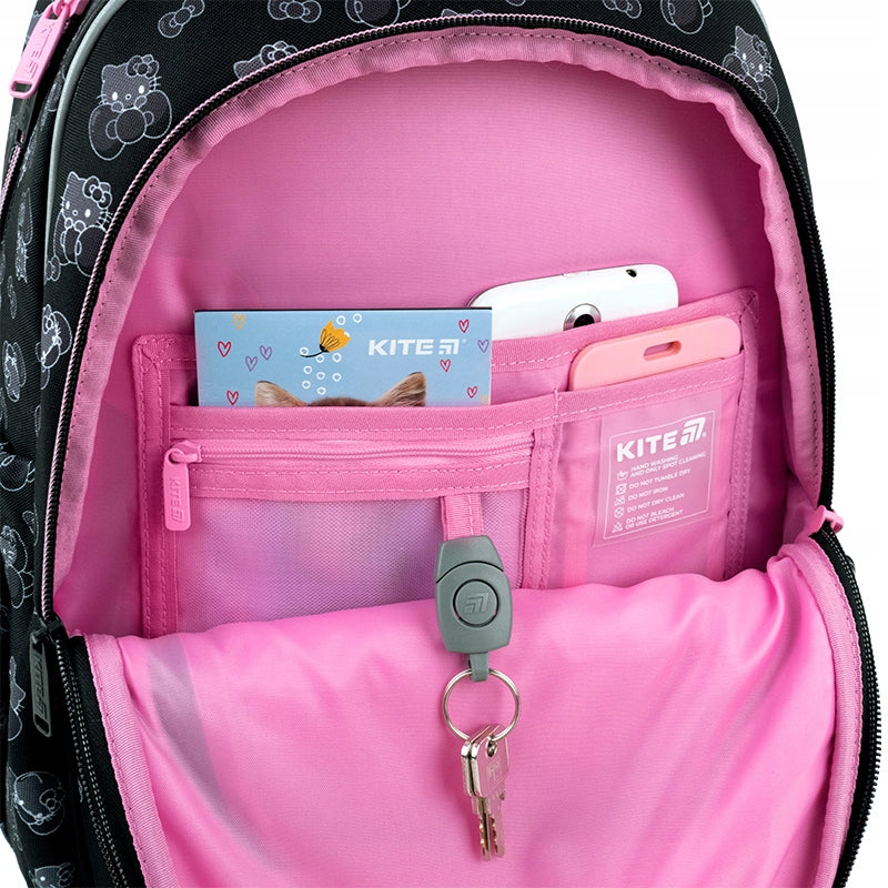 Plecak szkolny Kite Hello Kitty organizer wewnętrzny