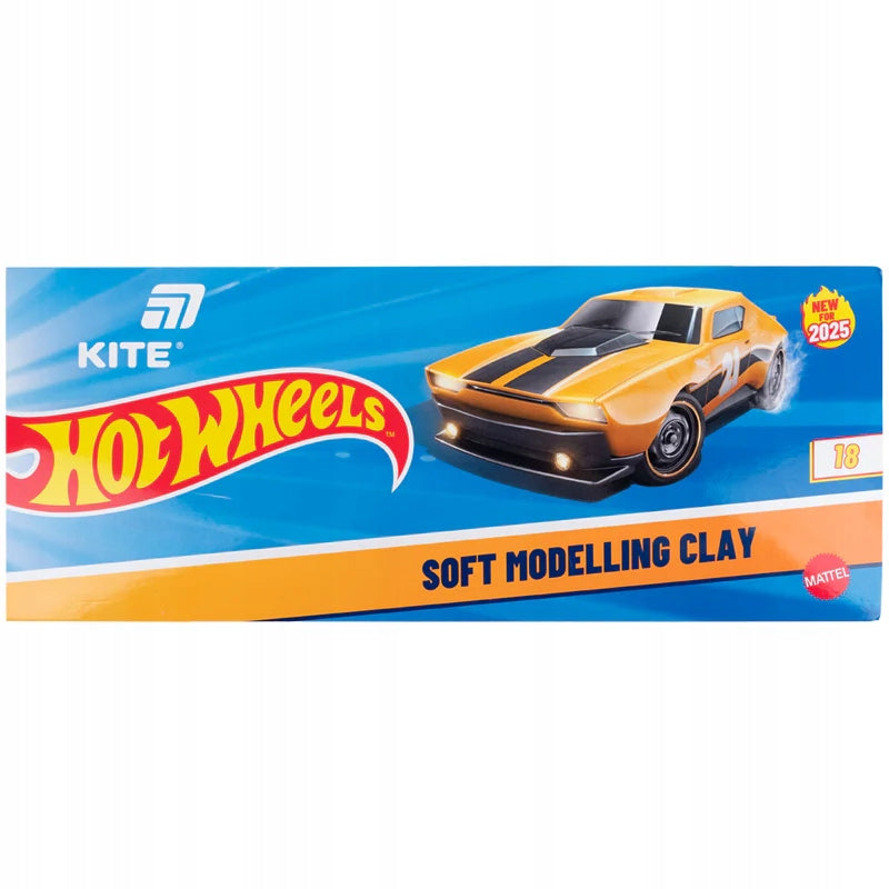 Plastelina woskowa Hot Wheels Kite 18 kolorów zestaw szkolny