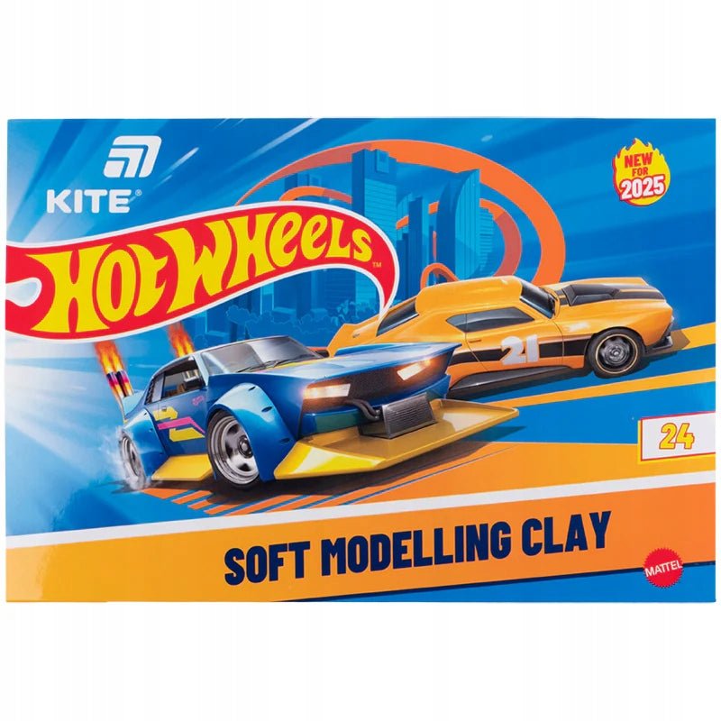 Zestaw plasteliny Hot Wheels Kite 24 kolory dla dzieci