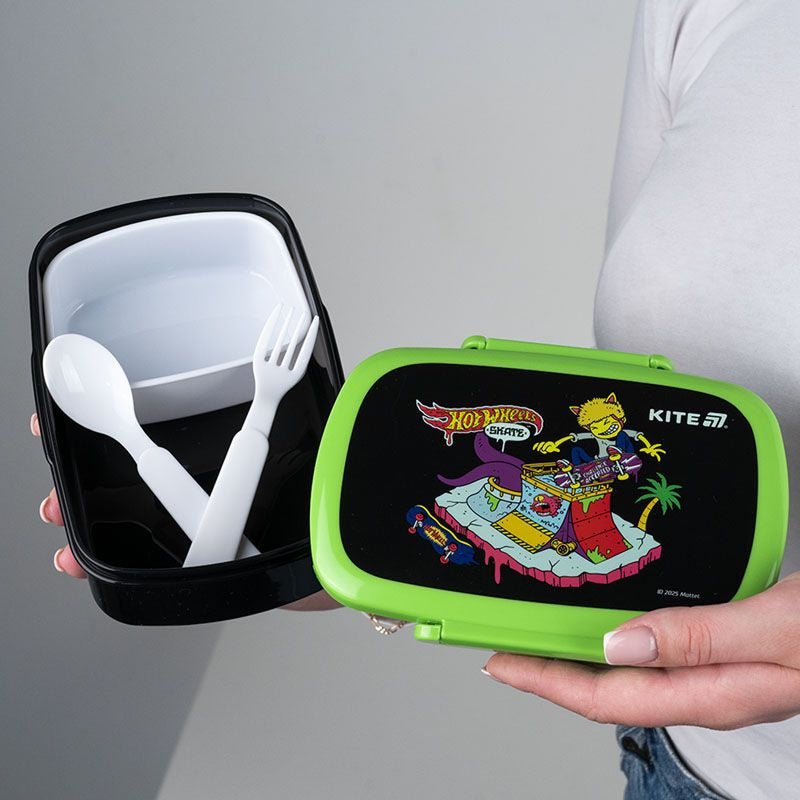 Lunchbox Śniadaniówka ze Sztućcami 750 ml Hot Wheels Kite