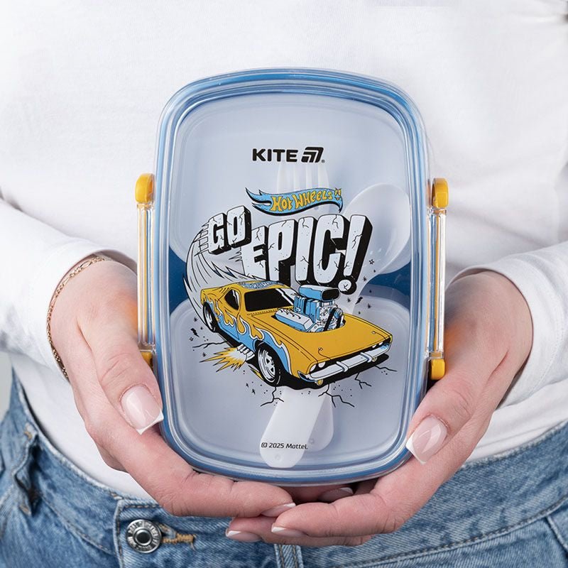 Lunchbox Śniadaniówka ze Sztućcami 750ml Hot Wheels Kite