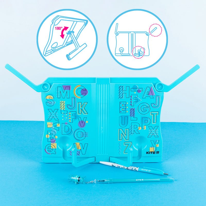 Podstawka na książki Kite K21-391-03 Letters pomoże Ci uczyć się w komforcie i przyjemności. Dobrze zorganizowane miejsce pracy ucznia pozytywnie wpływa na nastrój, produktywność i zdrowie dziecka.