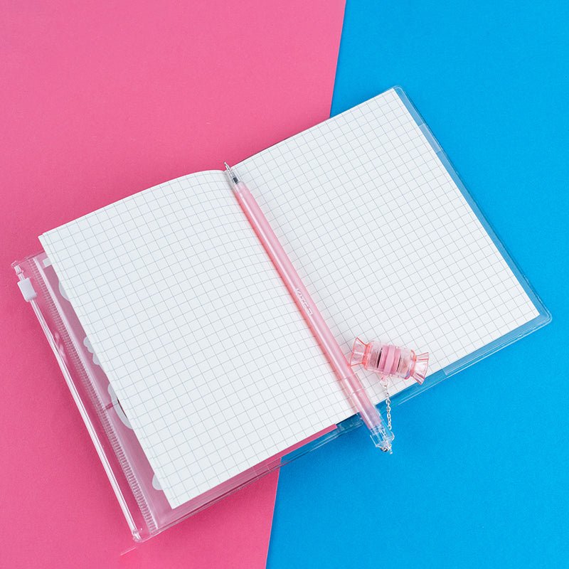 Notatnik A6 silikonowa oprawa 80 kartek różowy