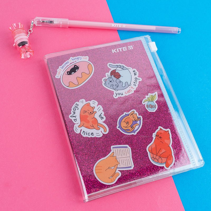 Notatnik A6 silikonowa oprawa 80 kartek różowy