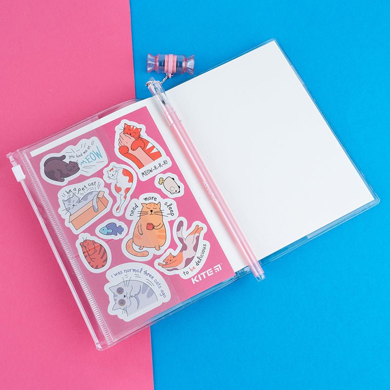 Notatnik A6 silikonowa oprawa 80 kartek różowy