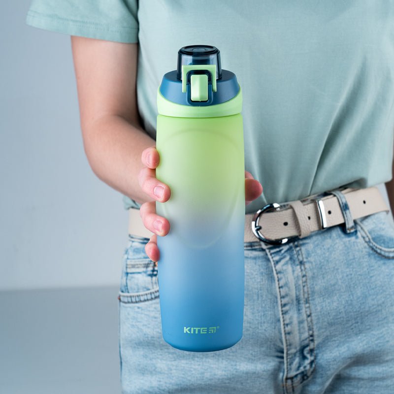 Butelka na wodę do szkoły, na zajęcia sportowe 760 ml żółto-niebieski