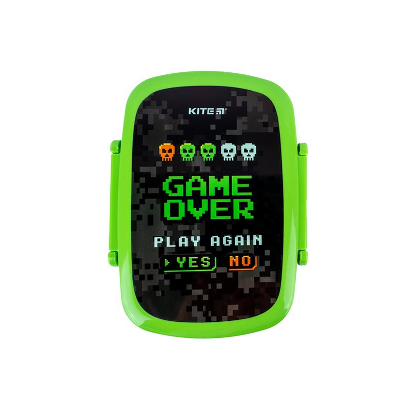 Lunch box ze sztućcami i mini pojemnikiem 750 ml Game over
