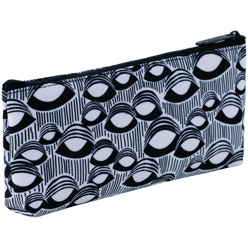 Piórnik saszetka szkolny czarno biały