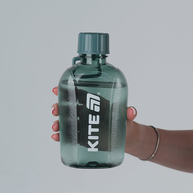 Szary bidon 650 ml do treningu i spaceru Kite