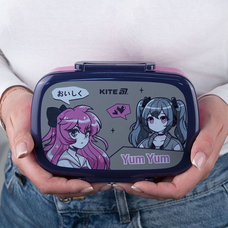 Lunchbox Śniadaniówka ze Sztućcami 750 ml Anime Girl Kite