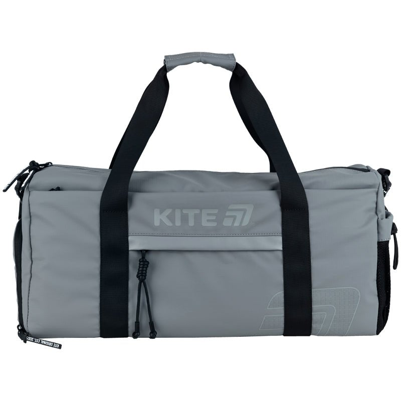 Torba sportowa Kite K25-2530-2 w czarnym kolorze z boczną kieszenią na butelkę, idealna na trening