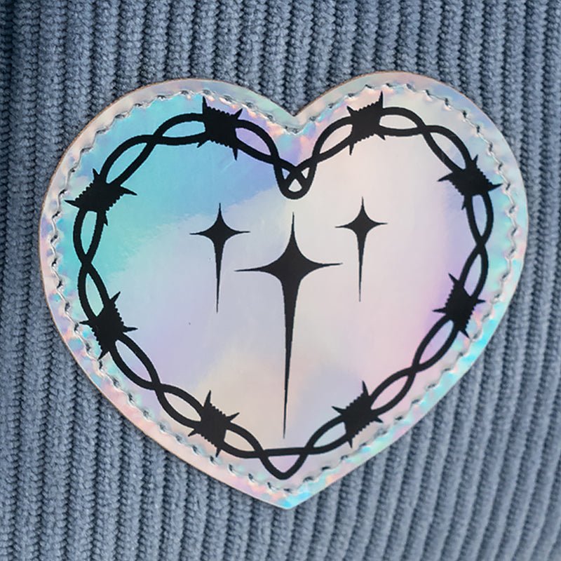 Plecak Kite z aksamitnymi wstawkami i holograficzną naszywką