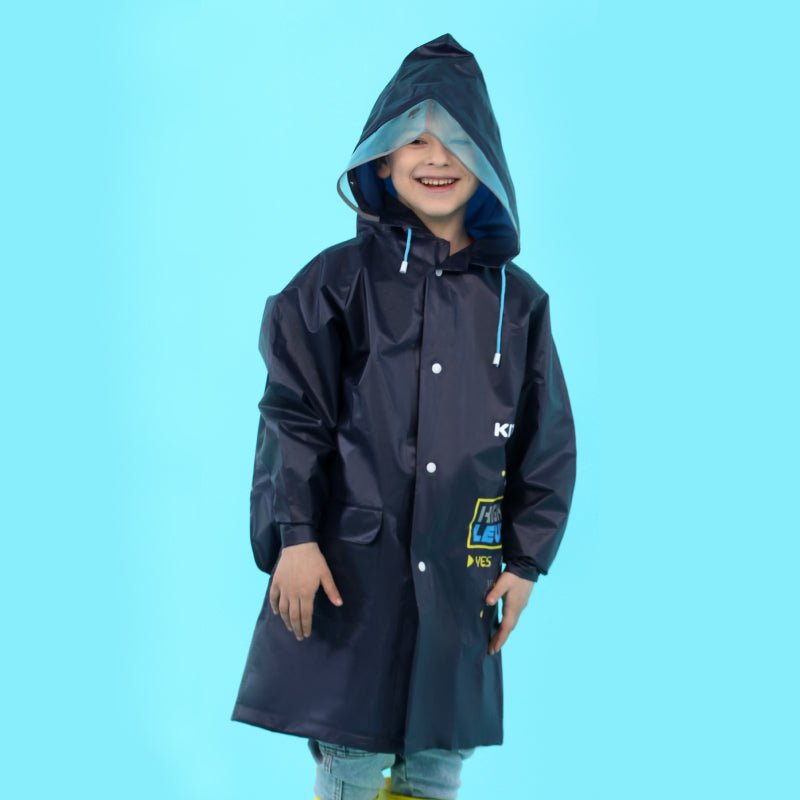Płaszcz przeciwdeszczowy dla chłopca niebieski S Kite