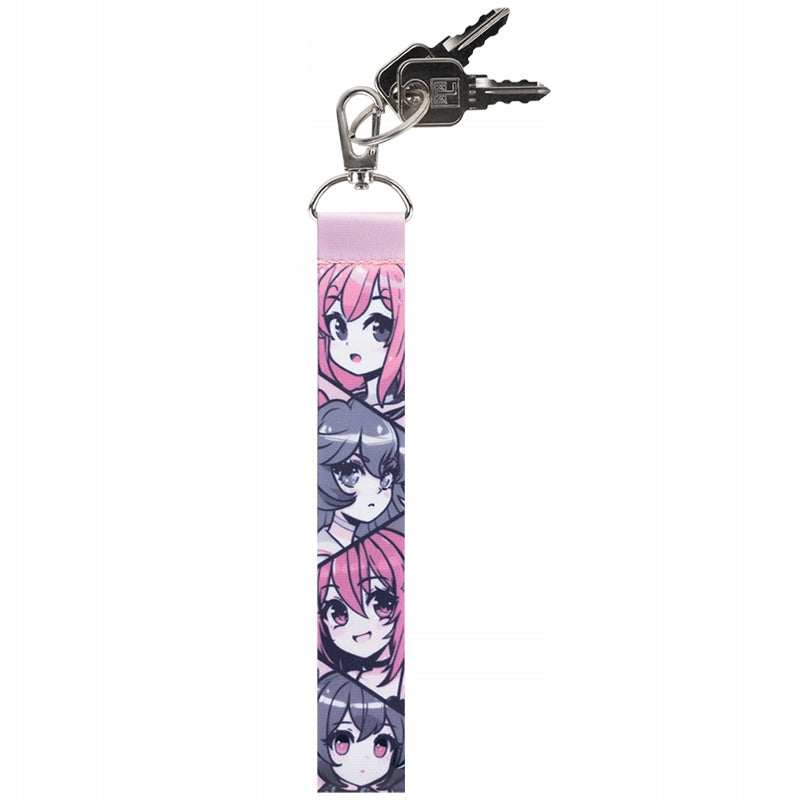 Brelok Kite w stylu anime z metalowym karabińczykiem