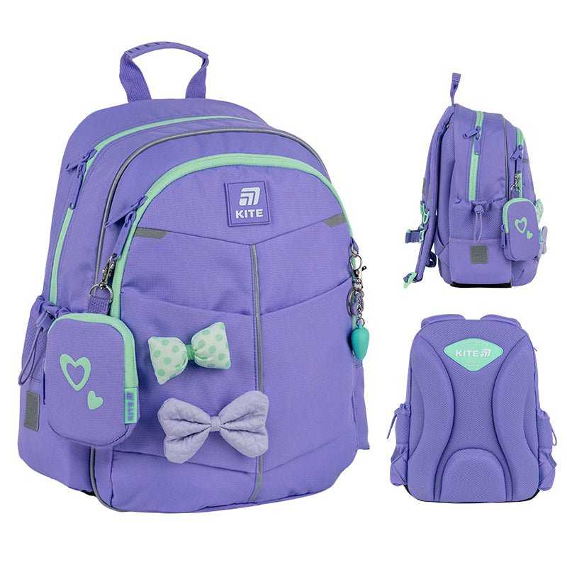 Harmonia kolorów i zaokrąglony design – plecak, który wyróżnia się stylem.