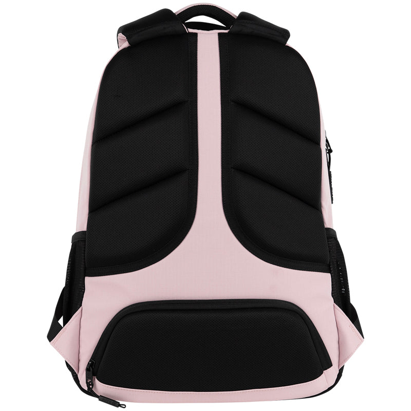 Usztywnione plecy z oddychającą siatką zapewniającą komfort.