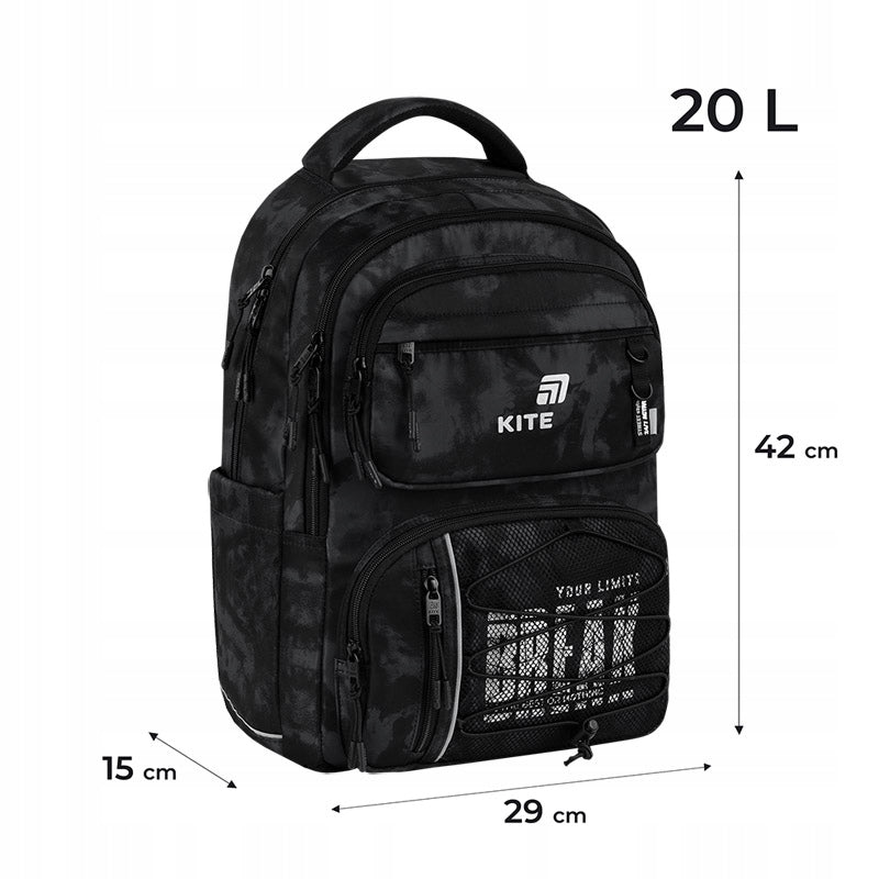 Infografika z wymiarami i wagą 890 g dostosowaną do wzrostu 130-145 cm.