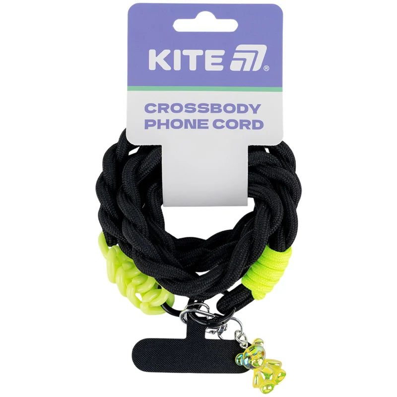 Mocowanie czarnego paska Kite pod etui smartfona przy użyciu podkładki