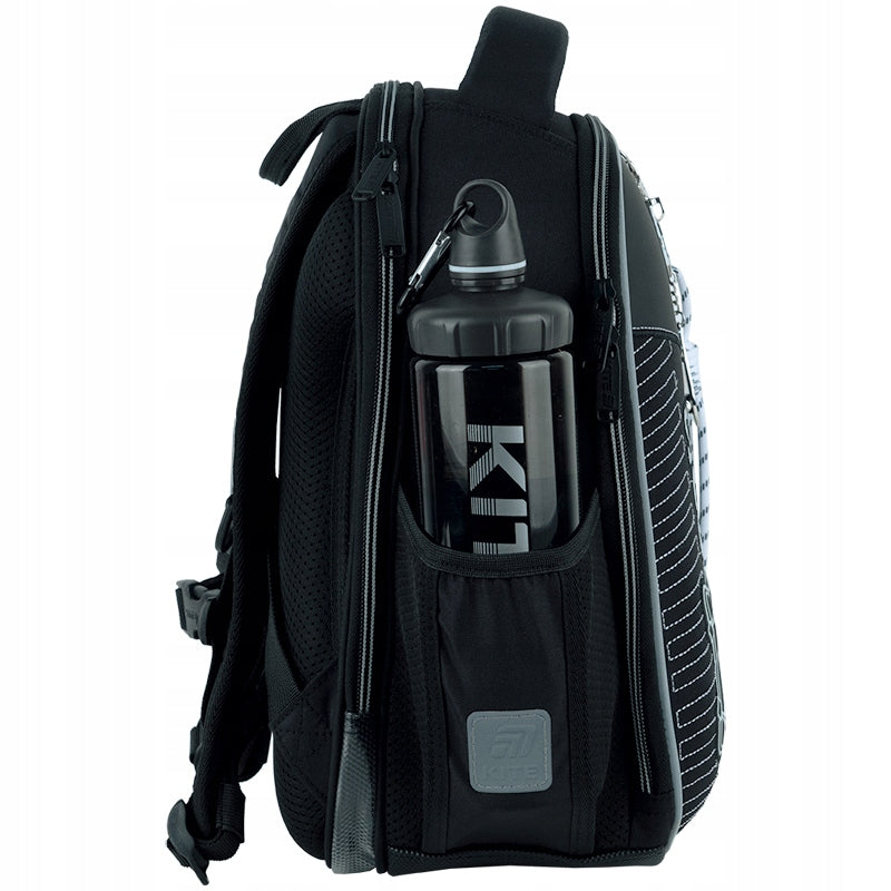 Tornister szkolny ortopedyczny Kite Skate – bok z kieszenią na bidon