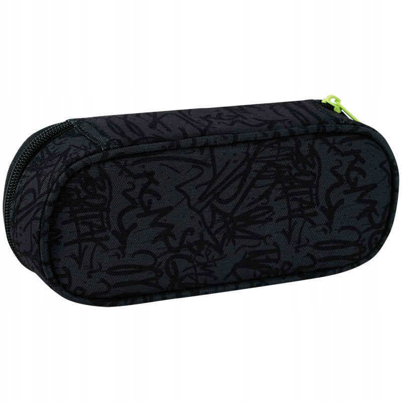 Widok tyłu piórnika z wytrzymałego poliestru.
