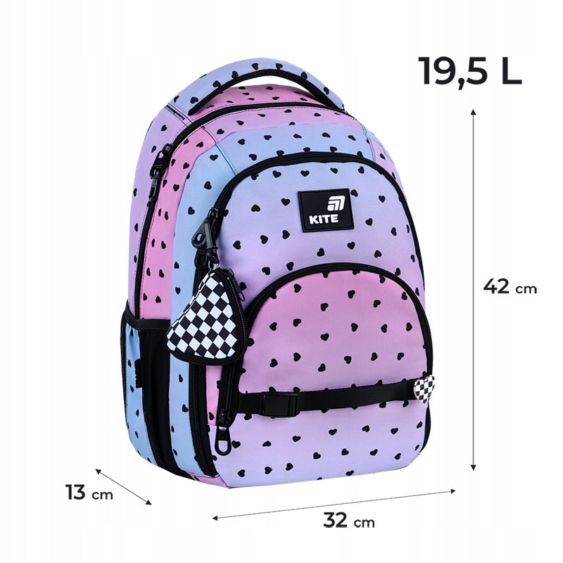 Infografika z dokładnymi wymiarami modelu K26-905M-2 oraz listą jego ortopedycznych zalet.