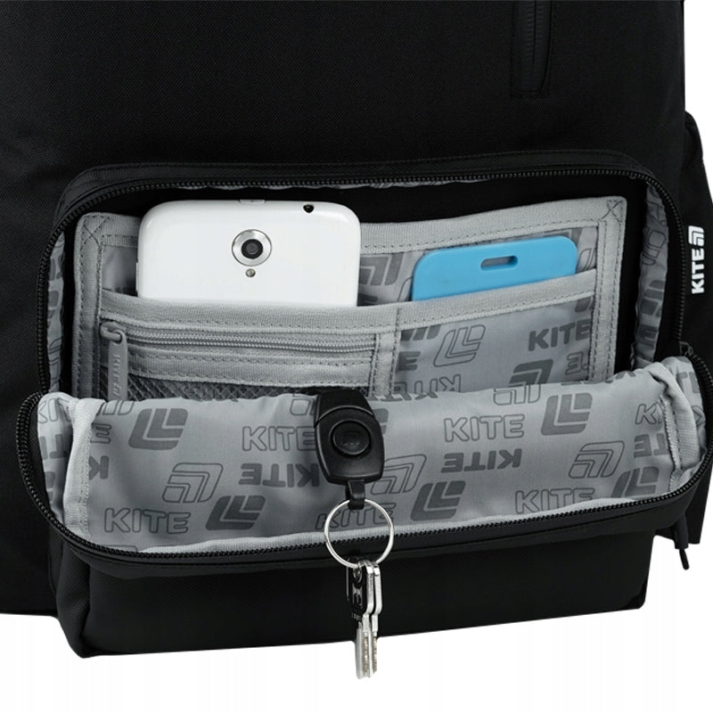 Plecak młodzieżowy Kite Education Teens Black – organizer wewnętrzny