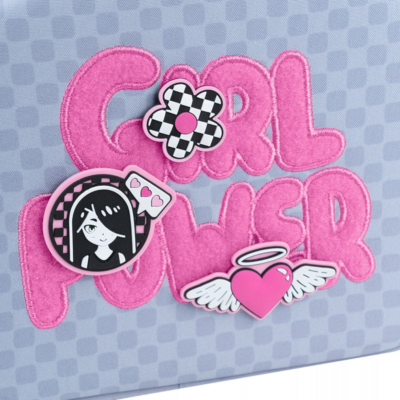 Tornister szkolny ortopedyczny Kite Girl’s Power – wymienne naszywki dekoracyjne