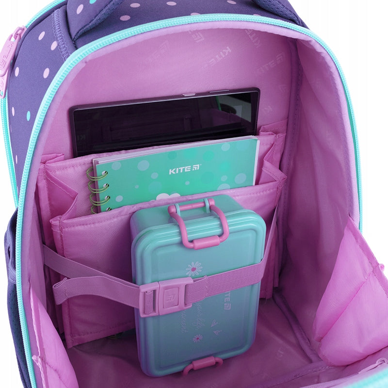 Wnętrze tornistra szkolnego Kite