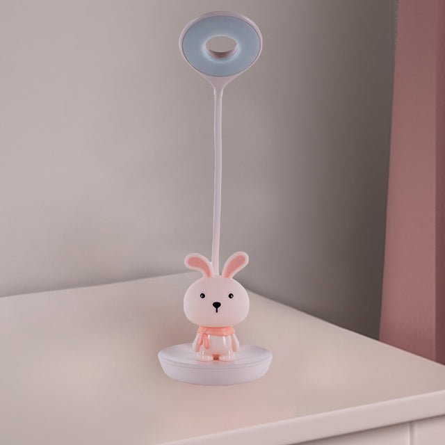 Królik lampka na biurko różowa