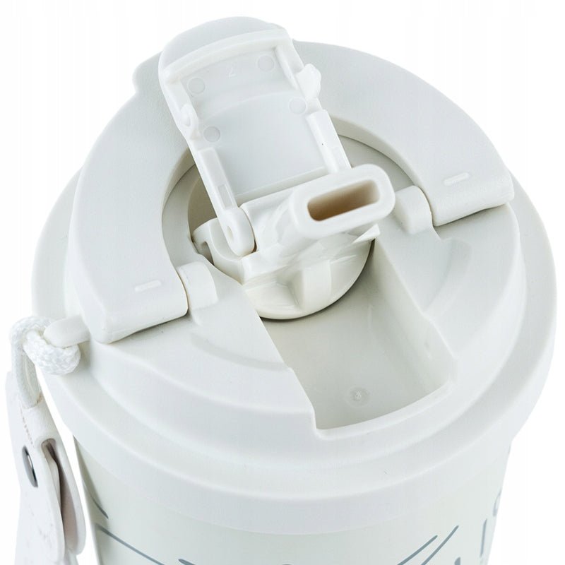 Kubek termiczny z dwoma opcjami picia i hermetycznymi zaworami