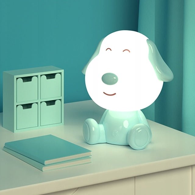 Lampa niebieska nocna piesek świecąca
