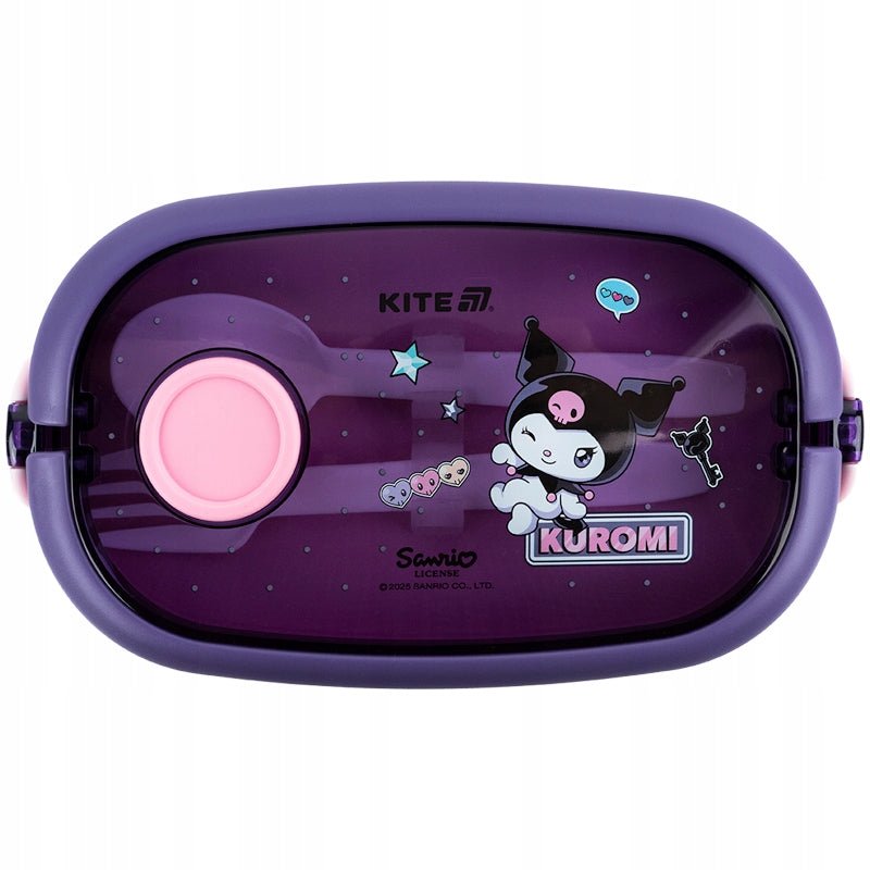 Kompaktowy lunchbox z motywem Kuromi - widok z góry