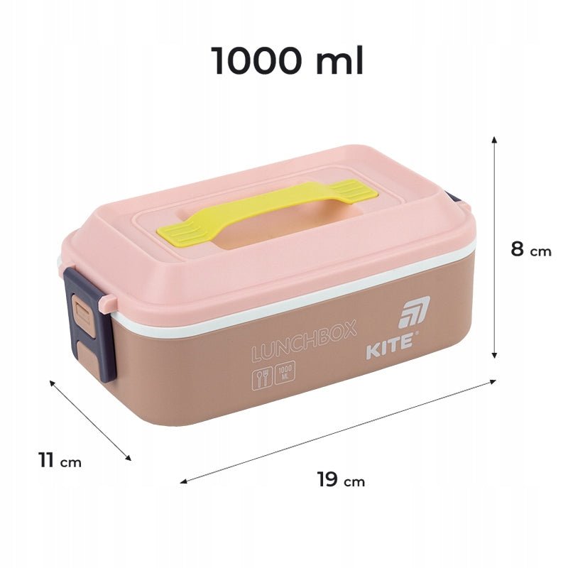 Kompaktowy lunchbox 1000 ml - idealny do torby