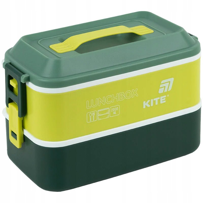 Lunchbox podwójny Kite 2000 ml - widok z przodu