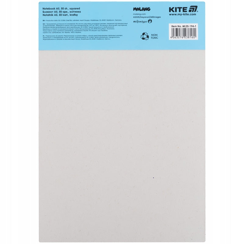 Notes A5 dla uczennic z motywem Molang