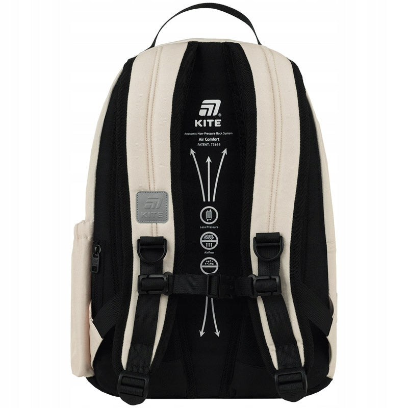 szerokie, wyściełane paski w kształcie litery S – lekkie i wygodne