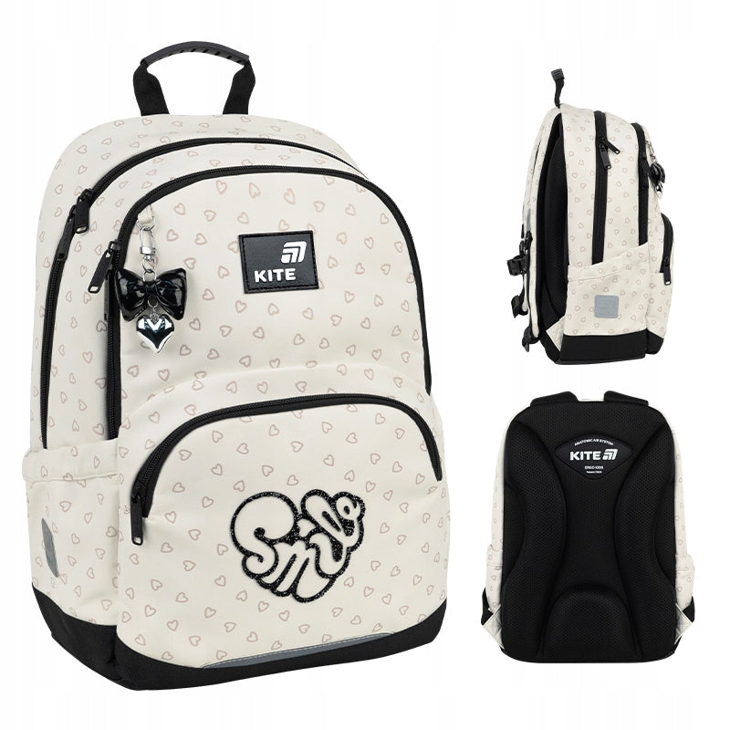 Plecak szkolny Kite pokazany z każdej strony