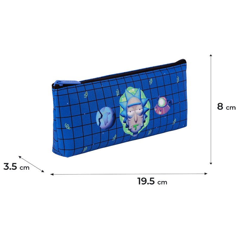 Piórnik saszetka szkolny niebieski Rick and Morty