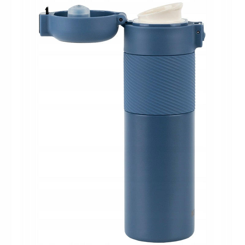 termos z gumowaną obudową i termometrem dla dzieci