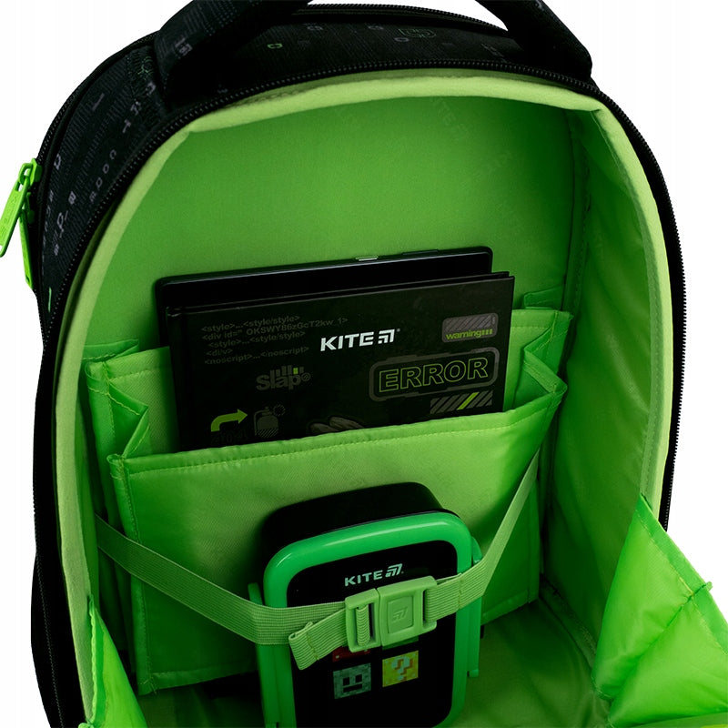 Tornister szkolny ortopedyczny z przegrodami i elastycznym stabilizatorem