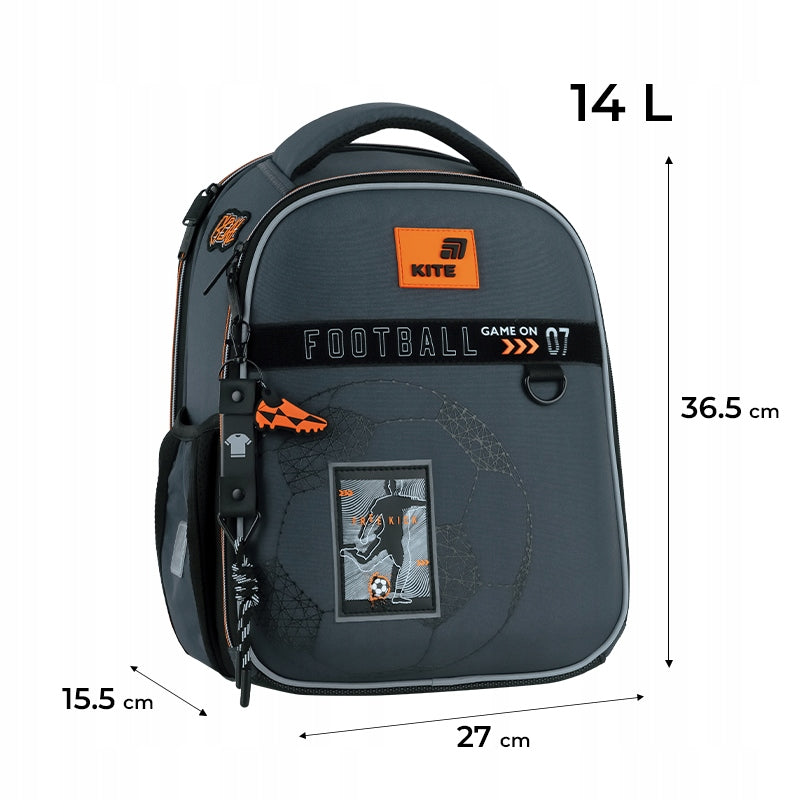 Tornister szkolny Kite Goal – wymiary i pojemność 14 l