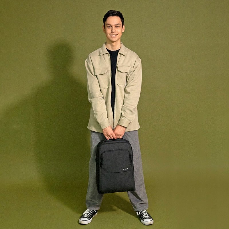 Plecak dla nastolatków na laptop czarny kite